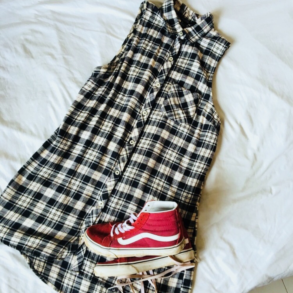✨ Forever 21 Off White Plaid Dress✨